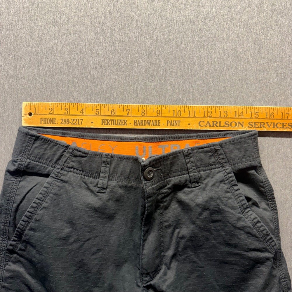 Urban Pipeline Ultimate Cargo Shorts Mens 32 Black Ripstop Cotton Stretch Casual - Picture 3 of 5